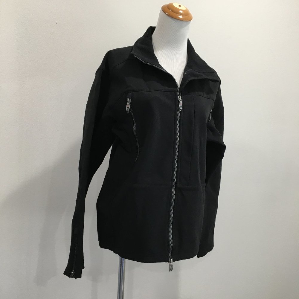 VICTORINOX Swiss Army Fleece Lining Black Zipper Pocket & Sleeve Jacket